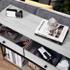 Whizmax Console Table with Drawer and Storage Shelves, 3-Tier Entryway Table with Storage for Hallway (Gray) - 4 of 4