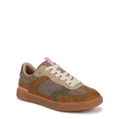 Blowfish Tastic Lace Up Sneaker in Cream/Brown Calf Print