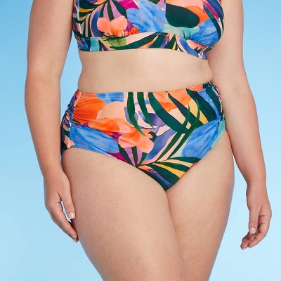 Women's Plus Size Mid-Rise Bikini Bottom - Kona Sol™ Multi