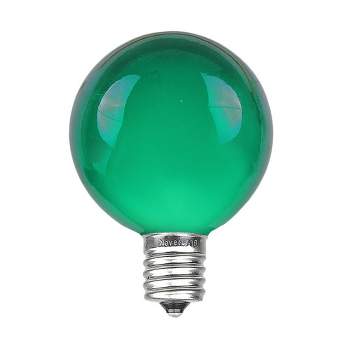 Novelty Lights Clear G40 Globe Hanging Outdoor String Light Replacement Bulbs E12 Candelabra Base 5 watt