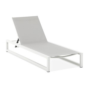 Christopher Knight Home Mottetta Outdoor Mesh and Aluminum Armless Adjustable Chaise Lounge - 1 of 4