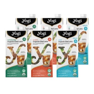 Yogi Barista Organic Chai Latte Tea Concentrate Variety Pack, 32 Fluid Oz (6 Pack) - Includes Two Classic, Light & Caffeine-Free Chai Latte Teas - 1 of 4