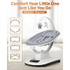 Electric Baby Swings for Infants to Toddler, Infant Swing with 5 Motion Modes & 5 Speeds, Remote Control, Reclining Seat with 5-Point Harness - 3 of 4