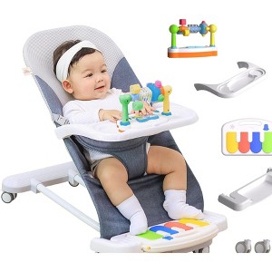 Grungis Baby Bouncer Seat Baby Bouncer Ergonomic Bouncer Seat Portable Newborn Bouncer Seat for 0-2 Years Babies - 1 of 4
