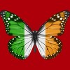 Junior's Design By Humans Butterfly Flag Of Ireland By GiftsIdeas T-Shirt - 2 of 2