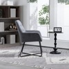 NicBex Modern Accent Chair with Metal Legs, Velvet Contemporary Desk Chair, Living Room Chair for Office, Home, Small Spaces - 3 of 4