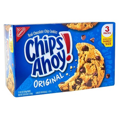 Nabisco Chips Ahoy! Original Chocolate Chip Cookies Family Size - 13.2oz/3pk