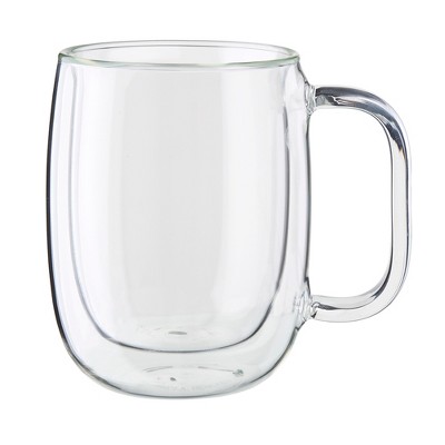 Clear Double-Wall Glass 8-Piece Mug Set