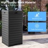 CAVINAS 31 Gallon Trash Can,118L Weatherproof Waste Bin with Lockable Lid for Outdoor - 4 of 4