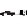 2023 Chevrolet Silverado Truck "California Highway Patrol" Black and White with Trailer 1/64 Diecast Model Cars by Greenlight - 2 of 4