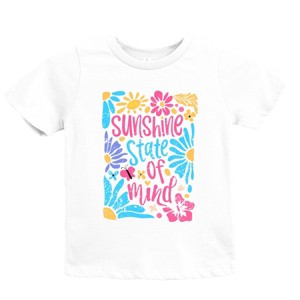 The Juniper Shop Boho Sunshine State Of Mind Flowers Youth Short Sleeve Tee - 1 of 4