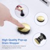 ChicFurnit Bathroom Sink Faucet Brushed Gold 2 Handle 360 Degree High Arc Swivel Spout for Vanity Sink, Gold, 14.37"*10.04"*2.6" - 4 of 4