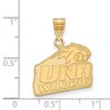 Black Bow Jewelry 10k Yellow Gold New Hampshire Wildcats NCAA Medium Pendant - 2 of 3
