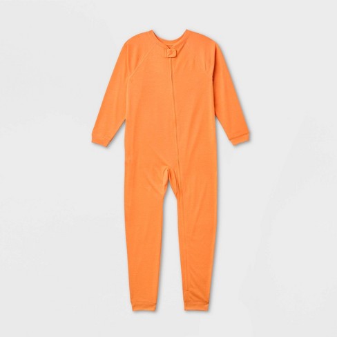 Kids' Adaptive Reversible Sleepwear - Cat & Jack™ Peach Orange 12