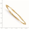 Black Bow Jewelry 3mm 14k Yellow Gold Twisted Slip-on Bangle Bracelet - 4 of 4