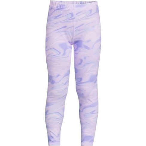 Lands' End Girls Plus Tough Cotton Leggings - X-large - Crisp Purple Swirl  : Target