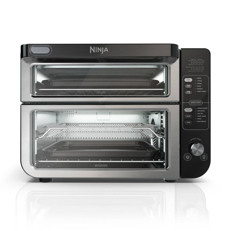 Ninja 12-in-1 Double Oven with FlexDoor, FlavorSeal &#38; Smart Finish, Rapid Top Oven, Convection and Air Fry Bottom Oven - DCT401, 3 of 14