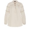Women's Plus Size Drama Queen Shirt - porcelain | CITY CHIC - 4 of 4