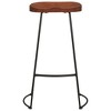 vidaXL Gavin Bar Stools 2 pcs 19.7 in.x15.7 in.x30.7 in. Solid Wood Mango - 4 of 4