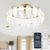 Bella Depot 24" French Gold Ceiling Fan with Light for Bedroom Dining Room - 2 of 4