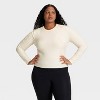 Women's Modal Ribbed Long Sleeve Top - All In Motion™ - 4 of 4