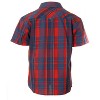 Gioberti Boy's Casual Western Plaid Pearl Snap-on Buttons Short Sleeve Shirt - 2 of 4