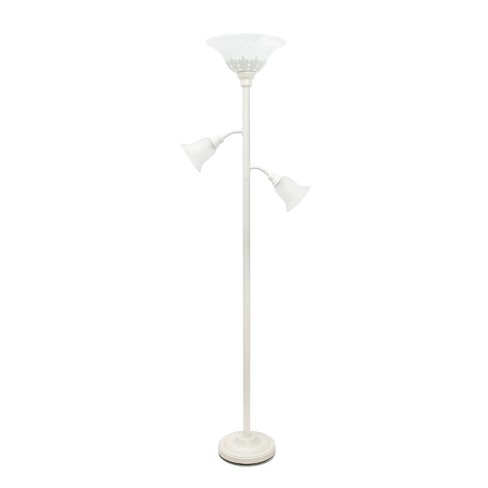 3 Light Floor Lamp With Scalloped Glass, Argos Floor Lamps Clearance