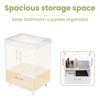 Hyleory 25" Modern Bathroom Vanity With Ceramic Basin, Undermount Sink Cabinet, Free Standing Storage Cabinet With Sink Combo Set - 3 of 4