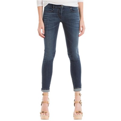 Max Studio London Womens Whiskered Skinny Fit Jeans