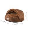 Armarkat Cuddle Cave Cat Bed With Anti Slip Bottom for Cat Kitty Puppy Animalx, Cat Slipper Bed C31HKF/BW - 2 of 4