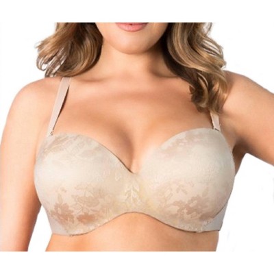 Women's Strapless Sensation Multi-Way Push-Up Bra - Curvy Couture