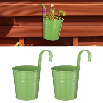 Unique Bargains Metal Detachable Hook Anti-Rust Versatile Flower Holder 2 Pcs
