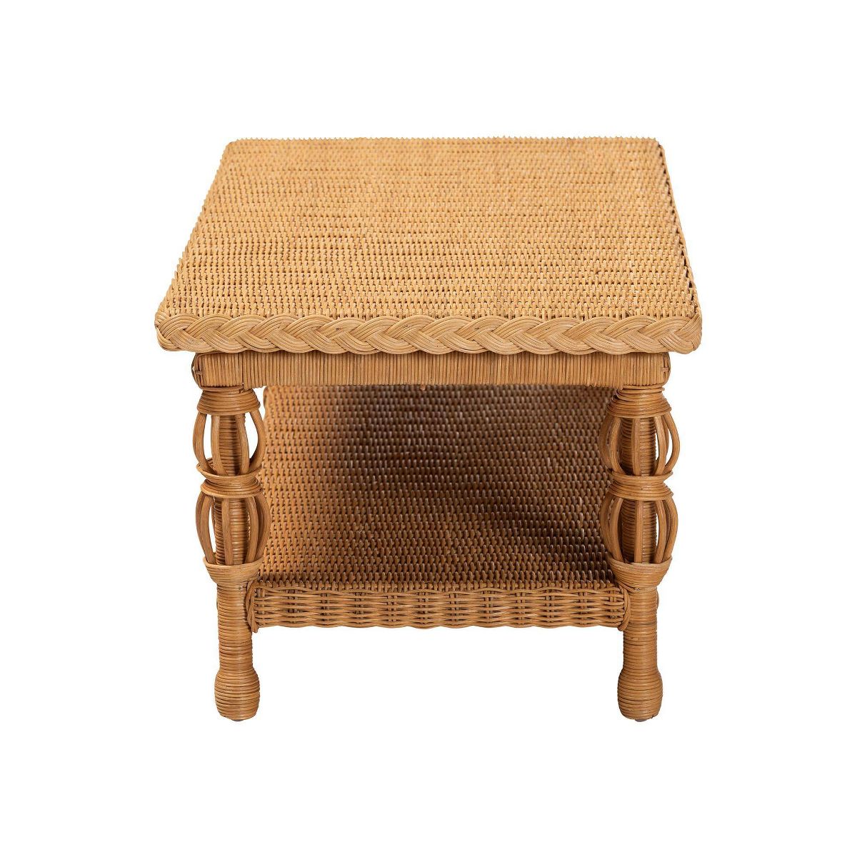 bali & pari Dolby Natural Rattan Coffee Table Light Honey - thumbnail 3