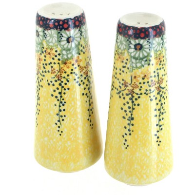 Blue Rose Polish Pottery Sunshine Grotto Salt & Pepper Shakers