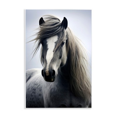 Stupell Industries Windblown Horse Mane Wall Plaque Art