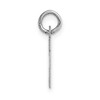 Black Bow Jewelry 14k White Gold, Amanda Collection, Small Block Style Initial H Pendant - 2 of 4