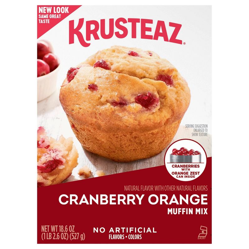 Krusteaz Cranberry Orange Supreme Muffin Mix - 18.6oz, 1 of 7