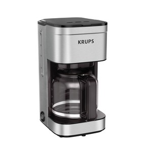 Krups 10 Cup Coffee Maker, Simply Brew, Stainless Steel : Target