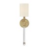 Savoy House Fremont 1 - Light Wall Light in  Warm Brass - 4 of 4