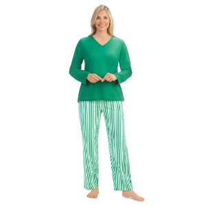Collections Etc Striped 2-pc Pj Set - 1 of 4