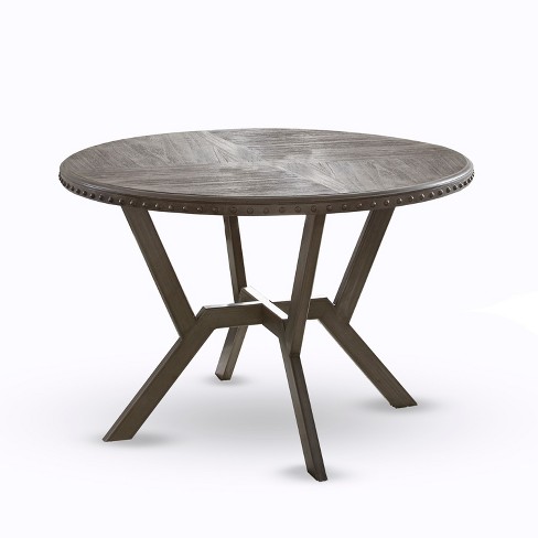 Alamo Round Dining Table Gray Steve Silver