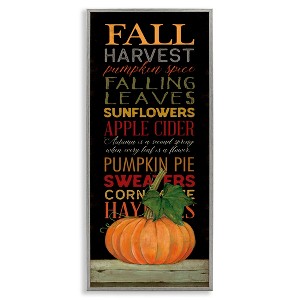 Stupell Industries Fall Harvest Autumn Seasonal, 10" x 24" - 1 of 4