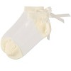 Memoi Sheer Satin Bow Anklet - 4 of 4