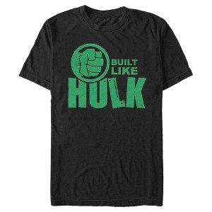 Men's Marvel Built Like Hulk Smash Fist T-Shirt - 1 of 4