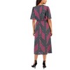 Anne Klein Womens Flutter Sleeve Faux Waistband Surplice Dress - 2 of 2