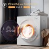 ROVSUN 2.6 Cu.Ft Portable Clothes Dryer, 1400W Front Load Tumble Laundry Dryer with Stainless Steel Tub & LCD Control Panel for Apartment, Home, Dorm - 3 of 4