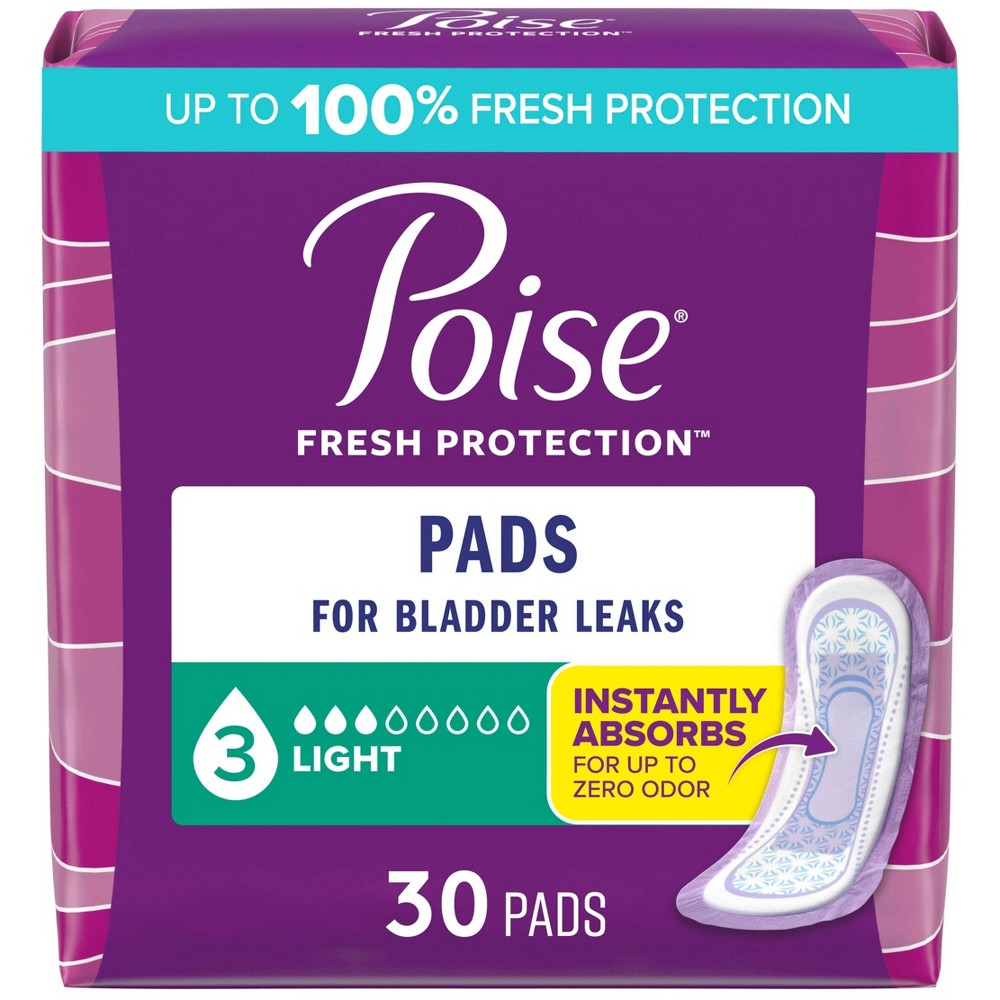 UPC 036000192025 product image for Poise Incontinence Pads for Women - Light Absorbency - 3 Drop - Regular - 30ct | upcitemdb.com