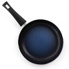 Gibson Home Piletti 10 Inch Aluminum Frying Pan in Black and Blue - 4 of 4
