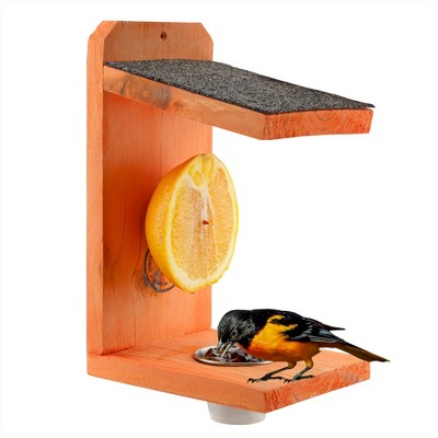 Uncle Dunkels Oriole Bird Feeder; 2-Way Feeder for Jelly and Oranges, Handmade in Kentucky