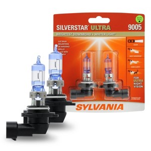 SYLVANIA - 9005 SilverStar Ultra - High Performance Halogen Headlight Bulb, High Beam, Low Beam and Fog Replacement Bulb (Contains 2 Bulbs) - 1 of 4